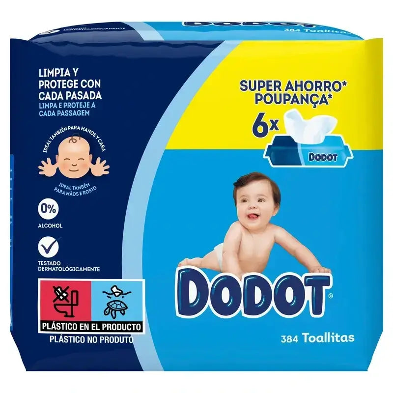 Dodot Baby Wipes, 2x384 pièces