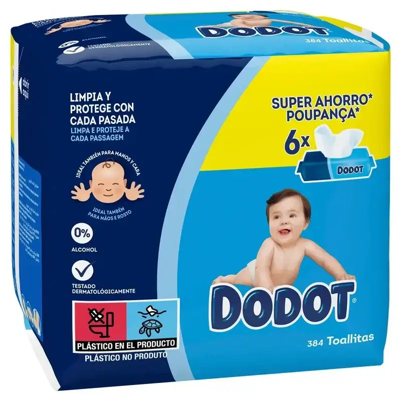 Dodot Baby Wipes, 2x384 pièces