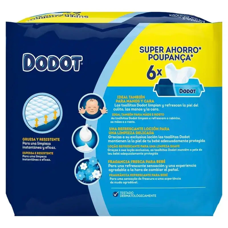 Dodot Baby Wipes, 2x384 pièces