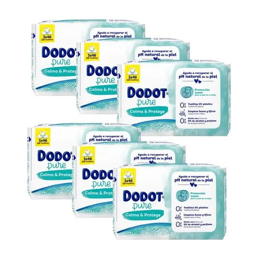 Dodot Pure Calm & Protect Baby Wipes Pack, 18 X 46 Wipes