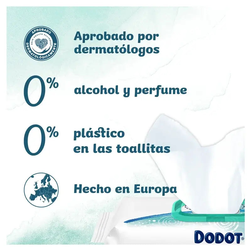 Dodot Pure Soothe & Protect Baby Wipes, 18 X 46 pièces