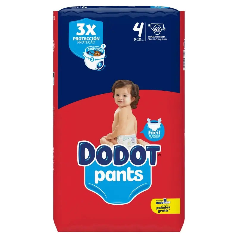 Culotte Dodot Taille 4, 62 Couches
