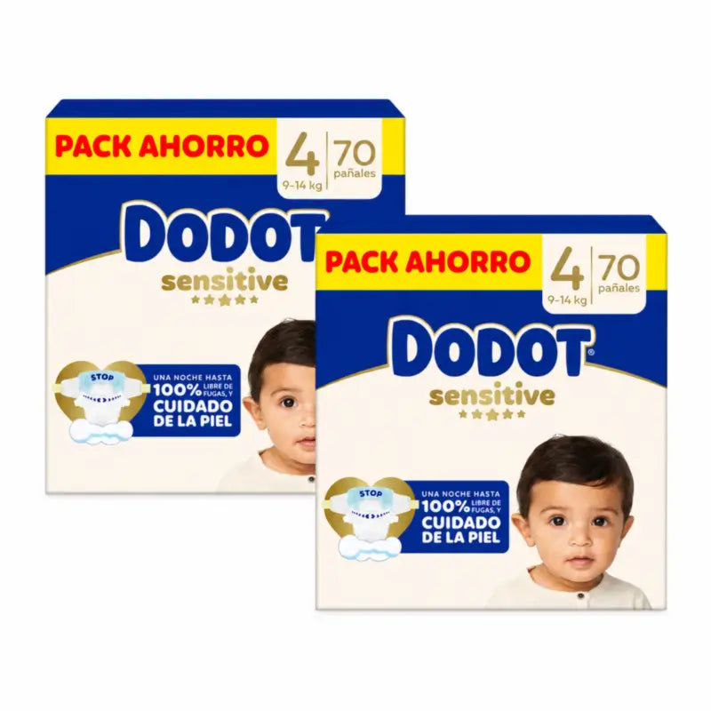 Dodot Sensitive Box Taille 4, 2x70 couches