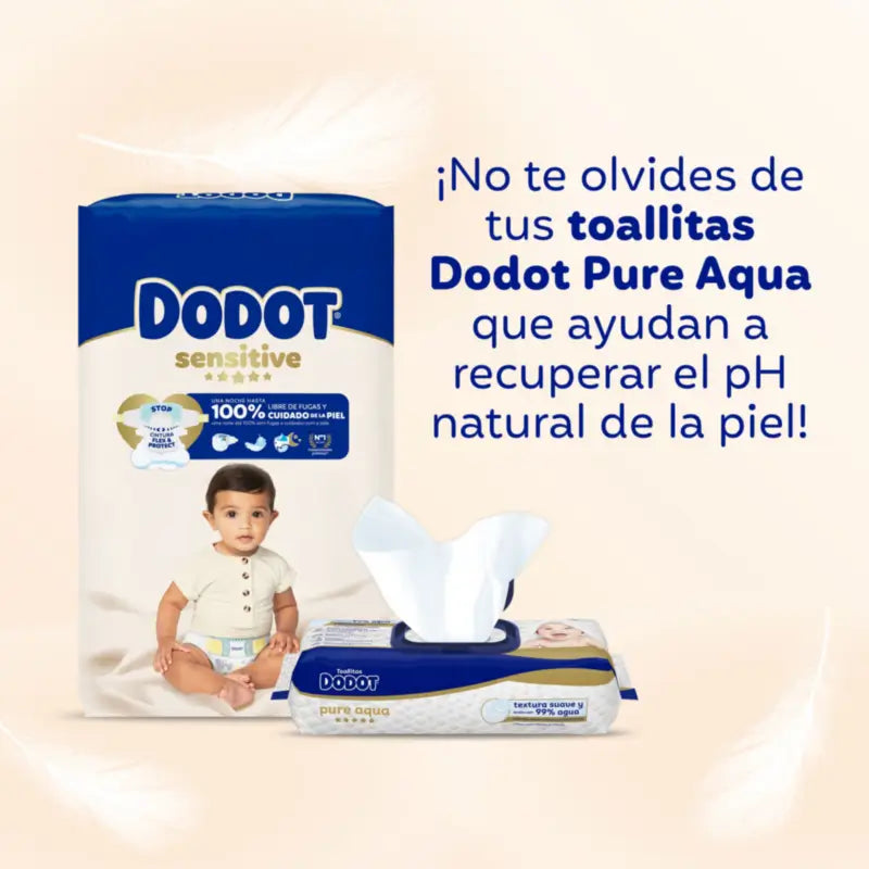 Dodot Sensitive Box Taille 4, 2x70 couches