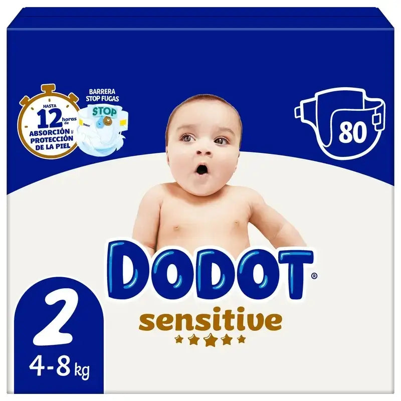Dodot Sensitive Taille 2, 240 couches