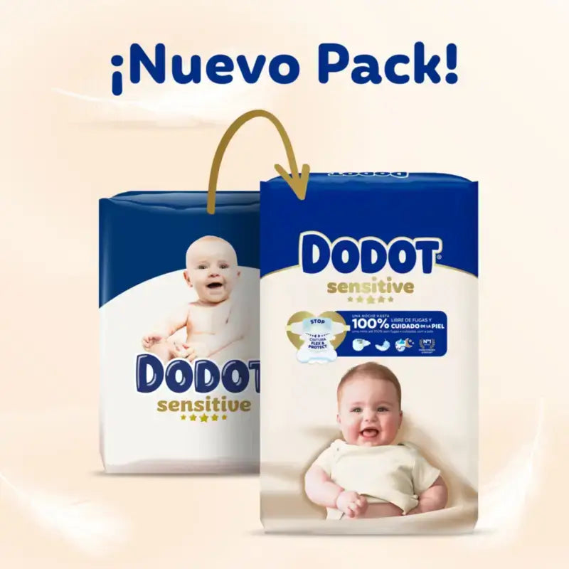 Dodot Sensitive, taille 2, couches pour 4 à 8 kg, lot de 2 x 174