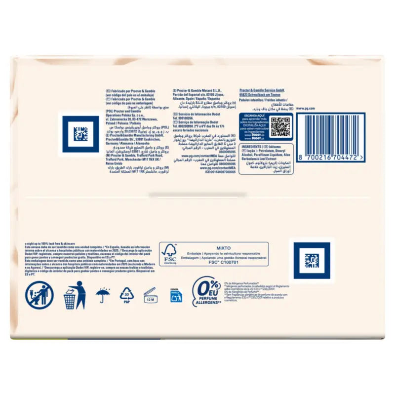 Dodot Sensitive Box Taille 4, 70 couches