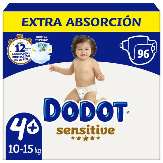 Dodot Sensitive Extra-Box Size 4+, 96 Nappies
