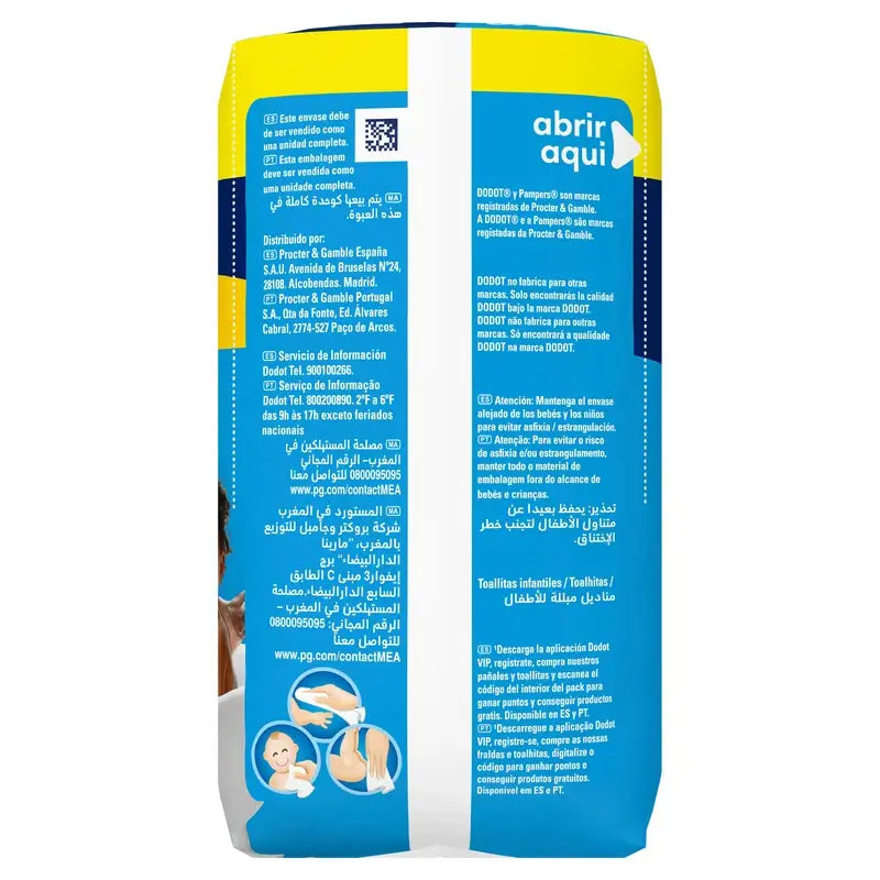 Dodot Dodot Lingettes rechargeables, 208 pcs.