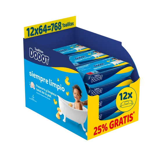 Dodot Mainline Wipes, 12x64, 768 pcs.