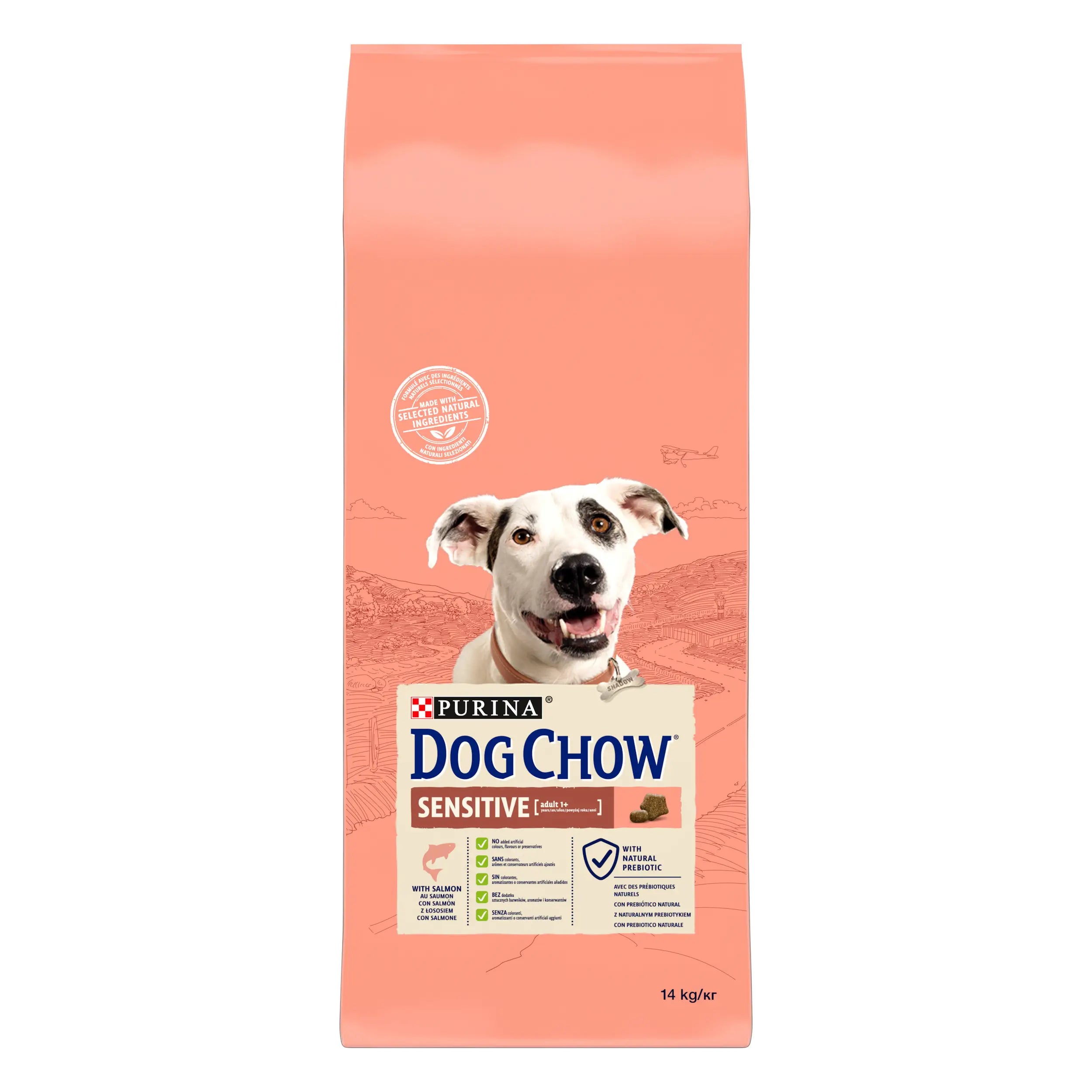 Dog Chow Canine Adult Sensitive Salmon 14Kg, dog food for dogs