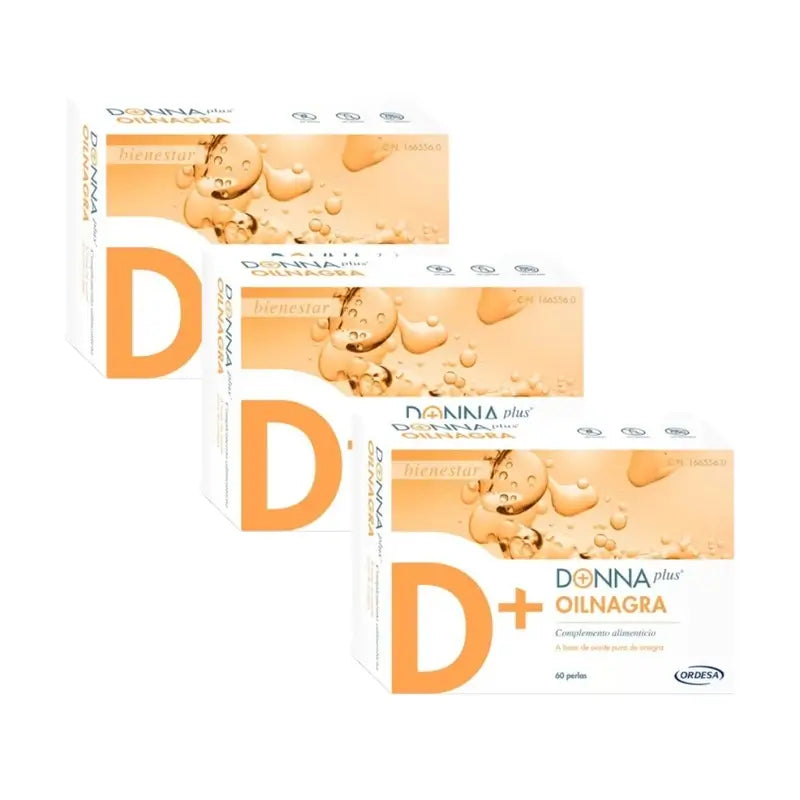 Donnaplus Oilnagra Pearls Pack 3 x 60 capsules