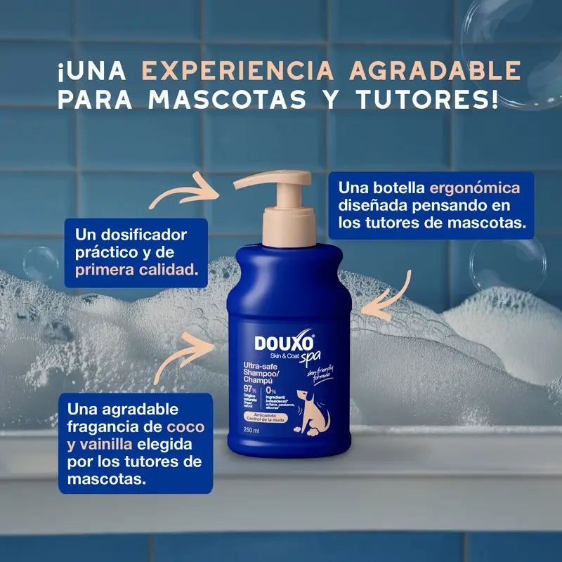 Douxo Skin & Coat Spa Shampooing anti-mue pour chiens, 250 ml