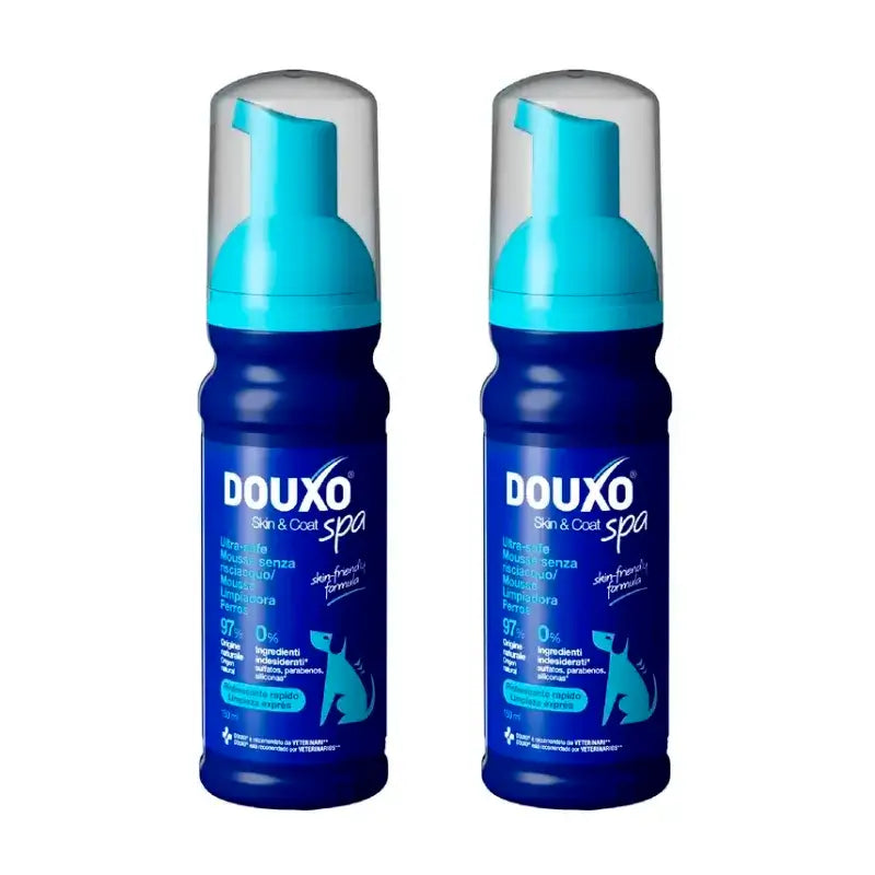 Douxo Skin & Coat Spa Ultra Gentle Express Cleansing Foam, Pack 2 x 150 ml