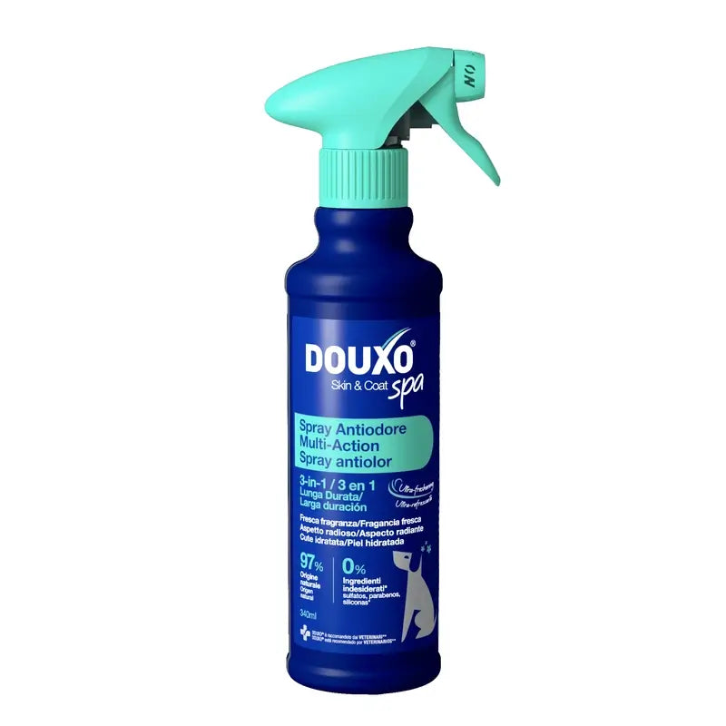 Douxo Skin & Coat Spa Spray multi-actions anti-odeurs pour chiens, 340 ml