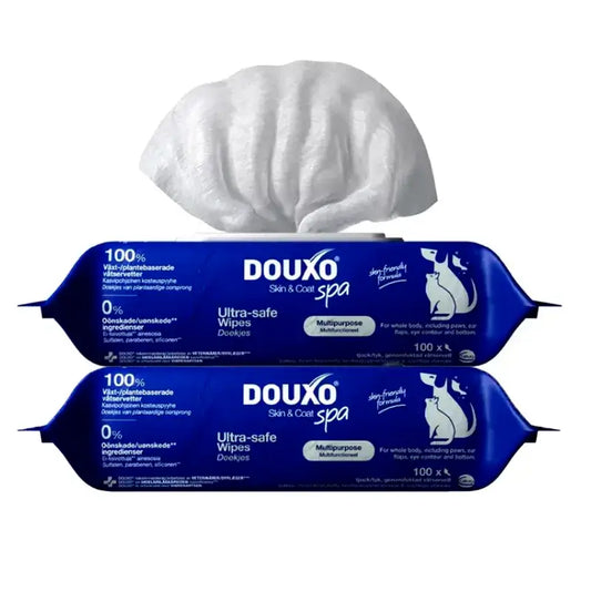 Douxo Skin & Coat Spa Multi-Purpose Wipes For Dogs & Cats, Pack 2 x 100 units