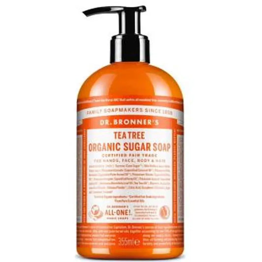 Dr. Bronner's Tea Tree Sugar Soap 355Ml.