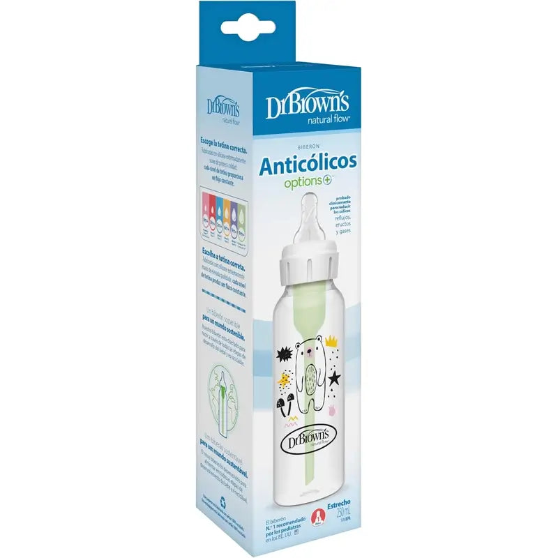 Options+ Dr. Brown's biberon anti-colique, format standard, 250 ml
