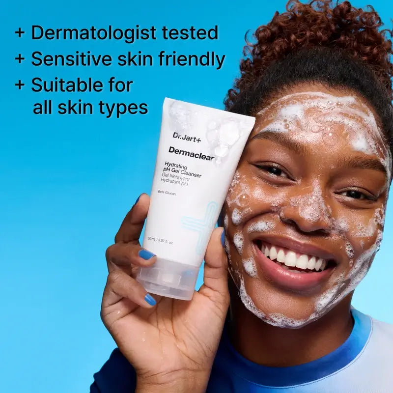 Dr Jart+ Dermaclear Gel nettoyant hydratant au pH équilibré, 150 ml