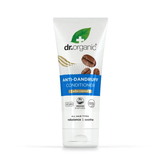 Dr.Organic Après-shampoing antipelliculaire au café, 200 ml