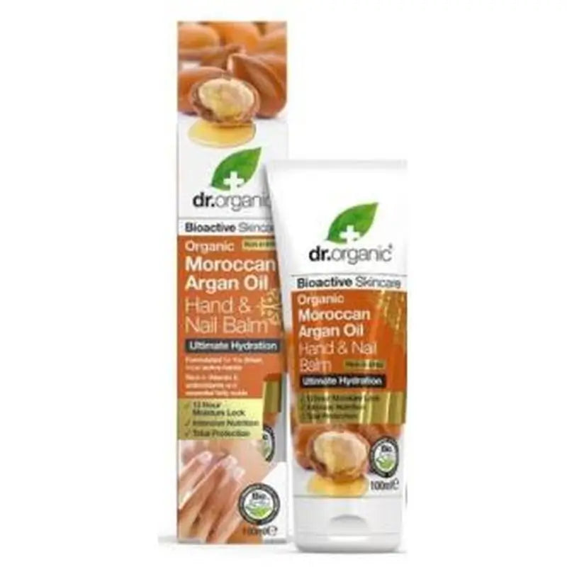 Dr. Organic Moroccan Argan Oil Hand & Nail Balm 100Ml.