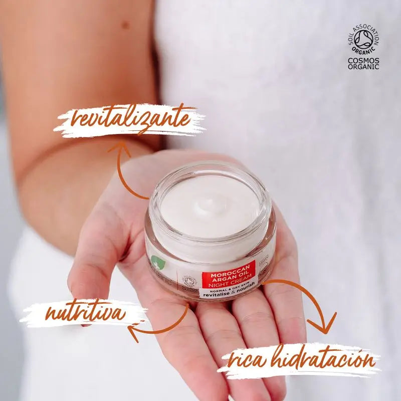 Crème de nuit à l'huile d'argan Dr. Organic Peau normale à sèche, 50 ml
