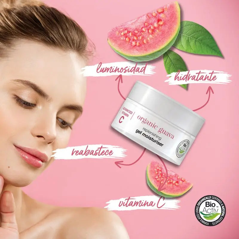 Gel-crème éclaircissant pour le visage à la goyave, vitamine C, 50 ml
