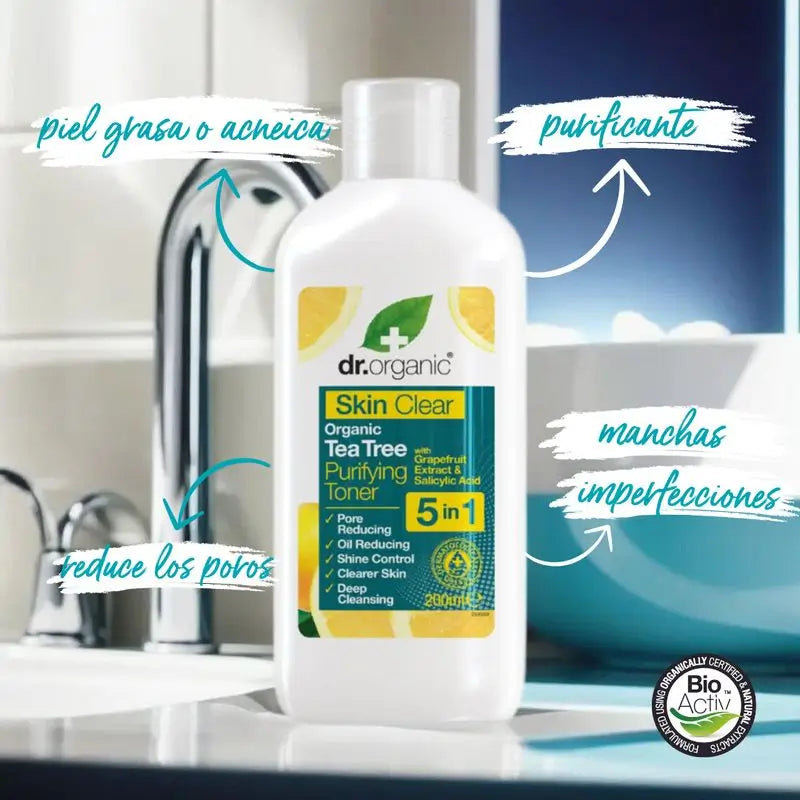 Organic Skin Clear Purifying Toner 5 In 1 200Ml.