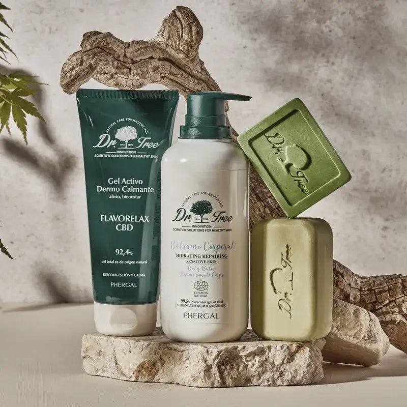 Dr. Tree Natural Baume hydratant pour le corps Peau sensible 400Ml