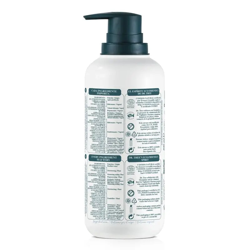 Dr. Tree Natural Baume hydratant pour le corps Peau sensible 400Ml