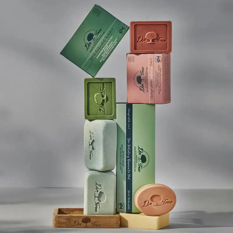 Dr. Tree Natural Shampooing solide nourrissant pour les peaux sensibles