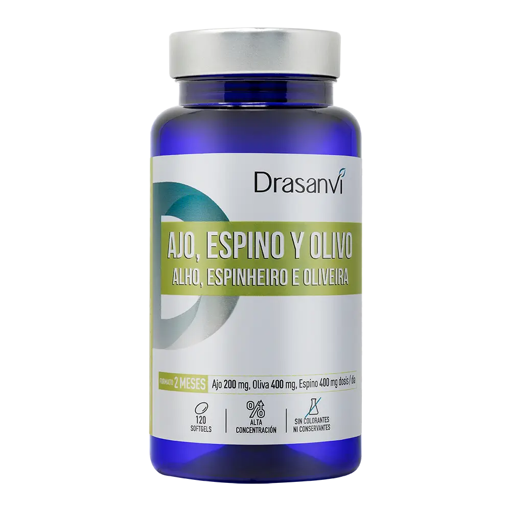 Drasanvi Ail Aubépine Olive 500Mg Nutrabasic Pot , 120 perles