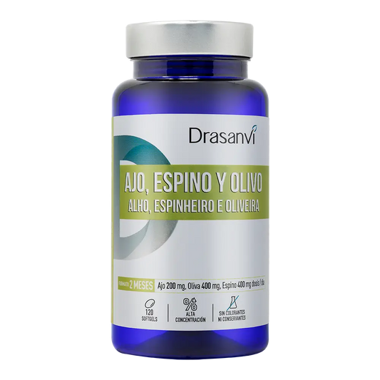 Drasanvi Ail Aubépine Olive 500Mg Nutrabasic Pot , 120 perles