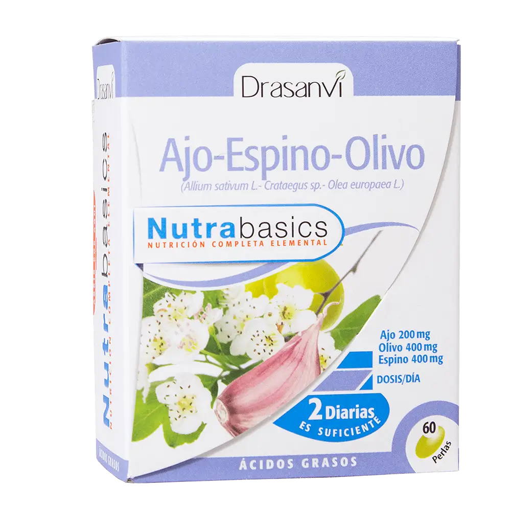 Drasanvi Garlic Hawthorn Olive 500Mg Nutrabasic , 60 pearls