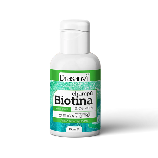 Drasanvi Biotina Shampoo And Aloe Vera Oily Hair Bottle, 100 ml