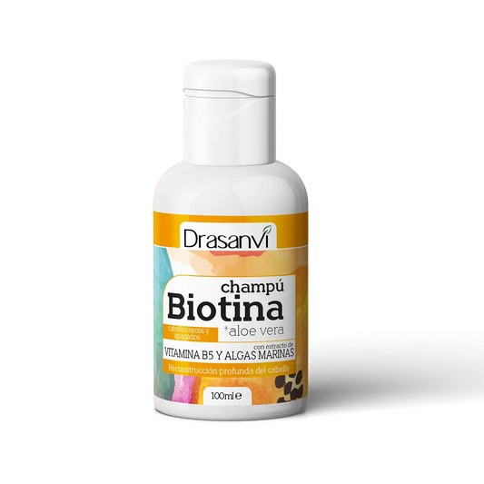 Drasanvi Biotina Shampoo & Aloe Vera Dry & Dull Hair Bottle, 100 ml