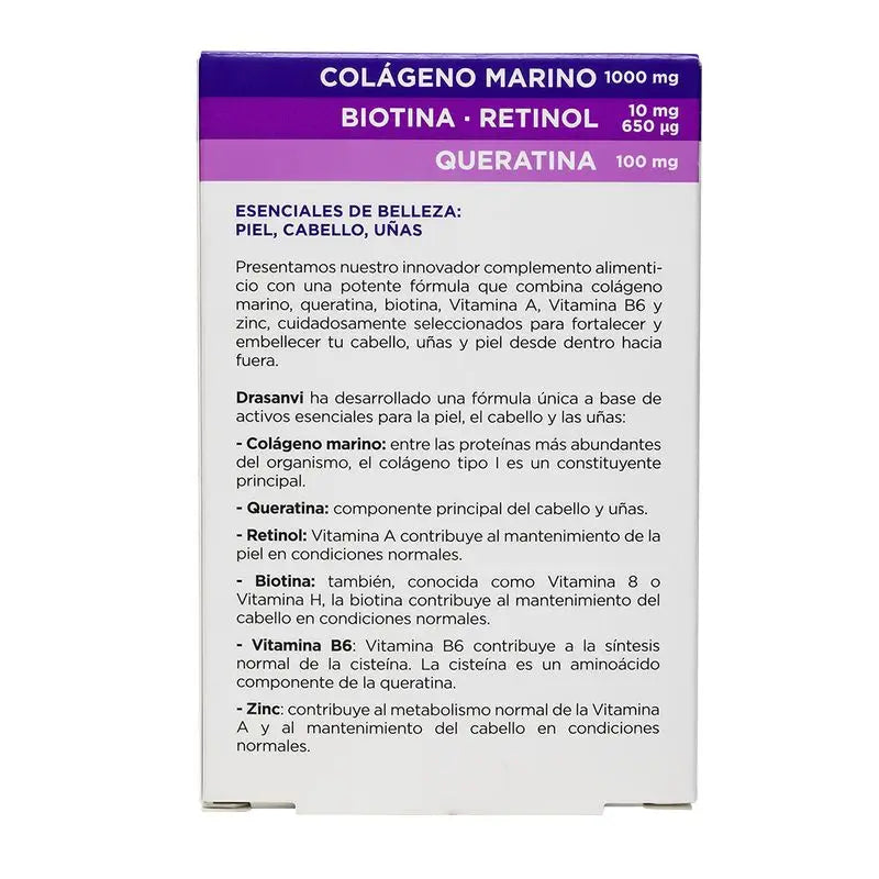 Drasanvi Hair, Skin & Nails Collmar Essentials Beauty, 60 comprimés