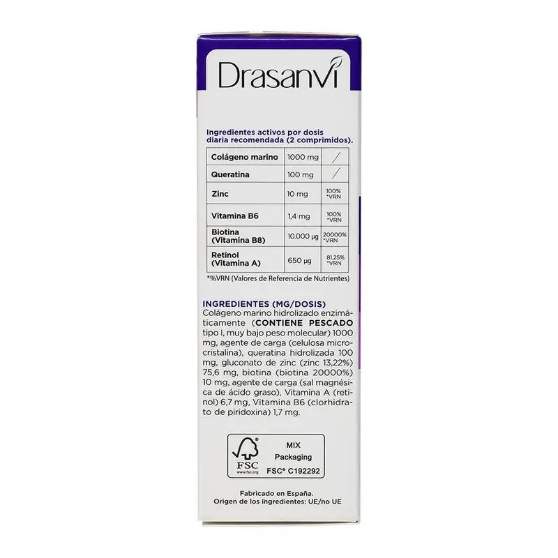 Drasanvi Hair, Skin & Nails Collmar Essentials Beauty, 60 comprimés
