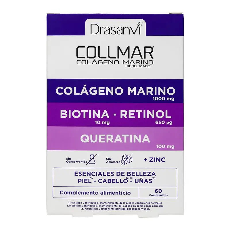Drasanvi Hair, Skin & Nails Collmar Essentials Beauty, 60 tablets