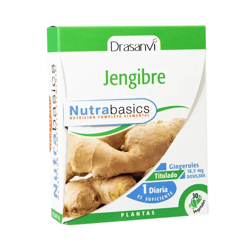 Drasanvi Ginger 30 Capsules Nutrabasicos Drasanvi Bottle