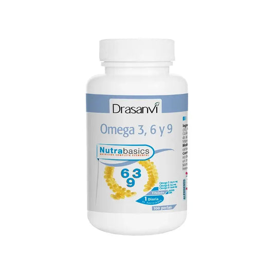 Drasanvi Omega 3-6-9 1000Mg Nutrabasicos Pot, 100 perles