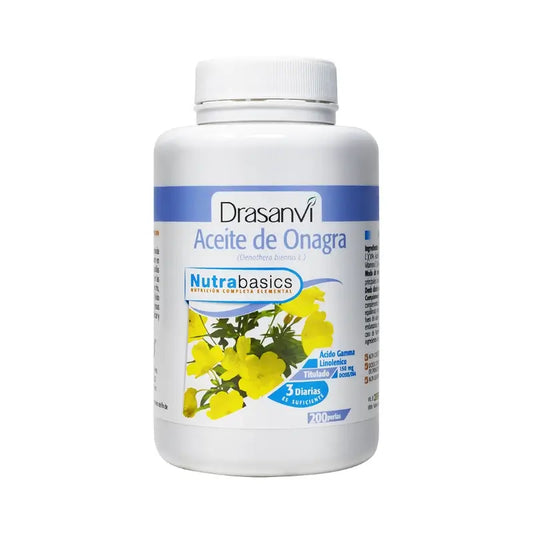 Drasanvi Huile d'Onagre 500Mg Nutrabasic , 200 perles
