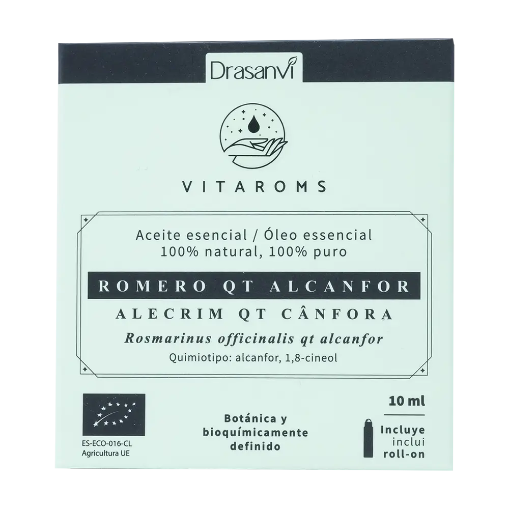 Drasanvi Vitaroms Rosemary Essential Oil Qt Camphor Bio , 10 ml