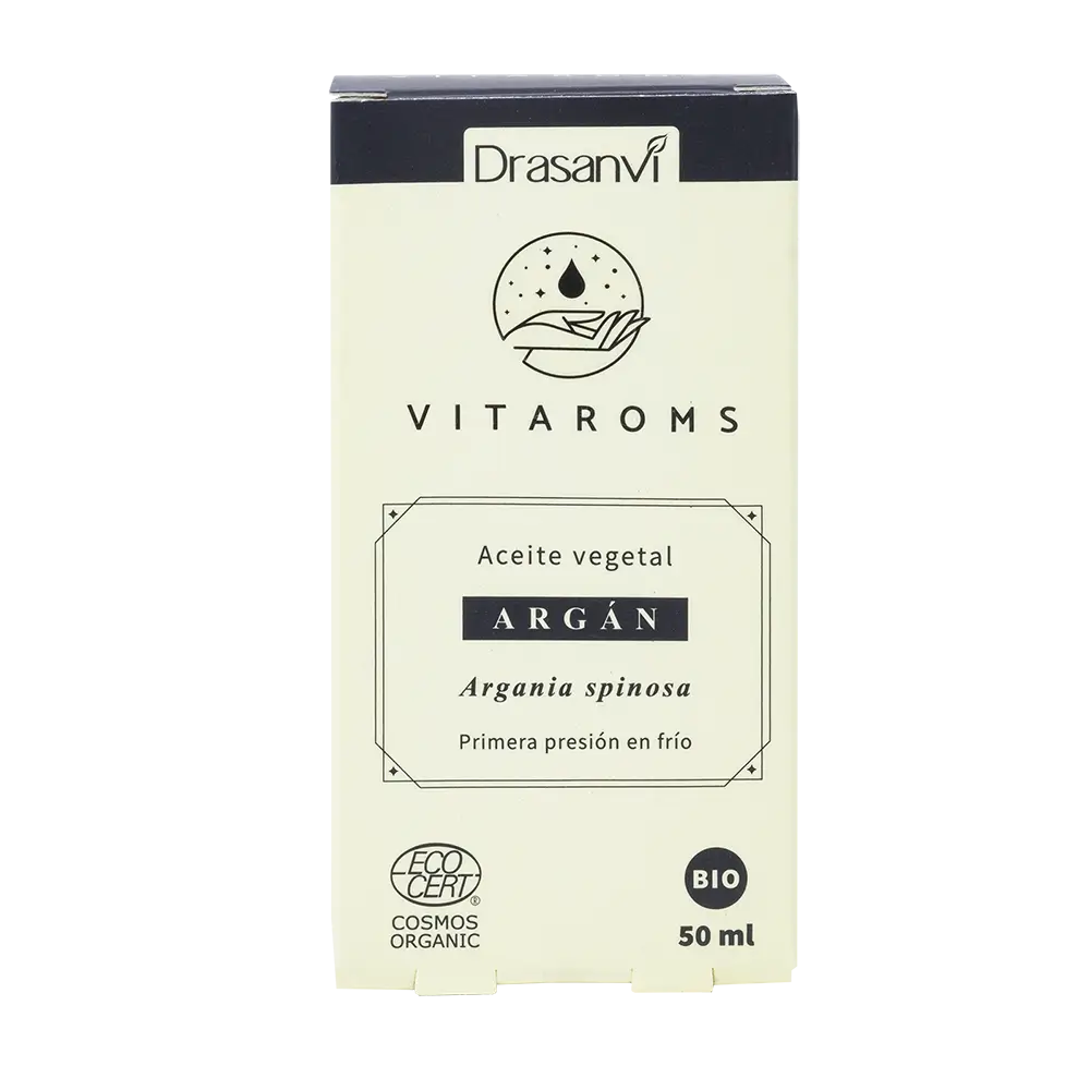 Drasanvi Vitaroms Argan Vegetable Oil Bio (First Cold Pressure) Ecocert , 50 ml