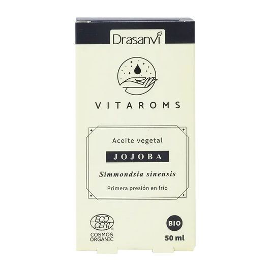 Drasanvi Vitaroms Jojoba Vegetable Oil Bio (First Cold Pressure) Ecocert , 50 ml