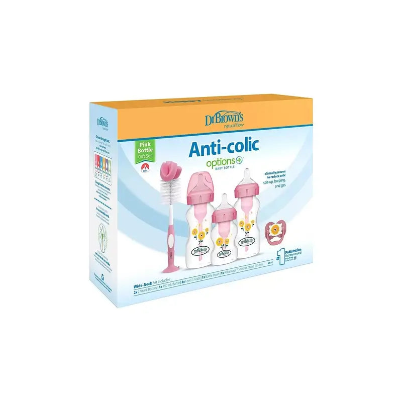 Brown's Pink Wide Mouth Options+ Gift Pack
