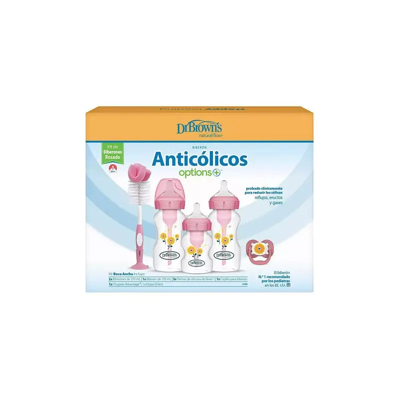 Brown's Pink Wide Mouth Options+ Gift Pack