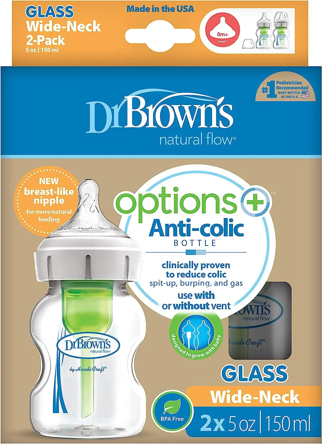 Brown's Pack Of 2 Bottles Ba 150 Ml Pp Cristal Options +