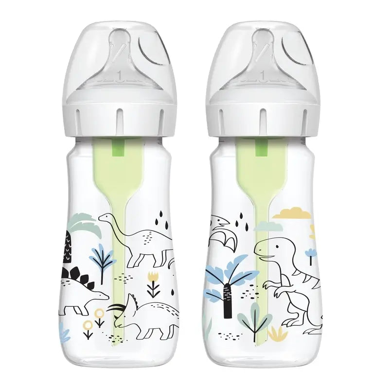Brown's 2 Pack of 2 Ba Dinosaur Pp Options+ Bottles