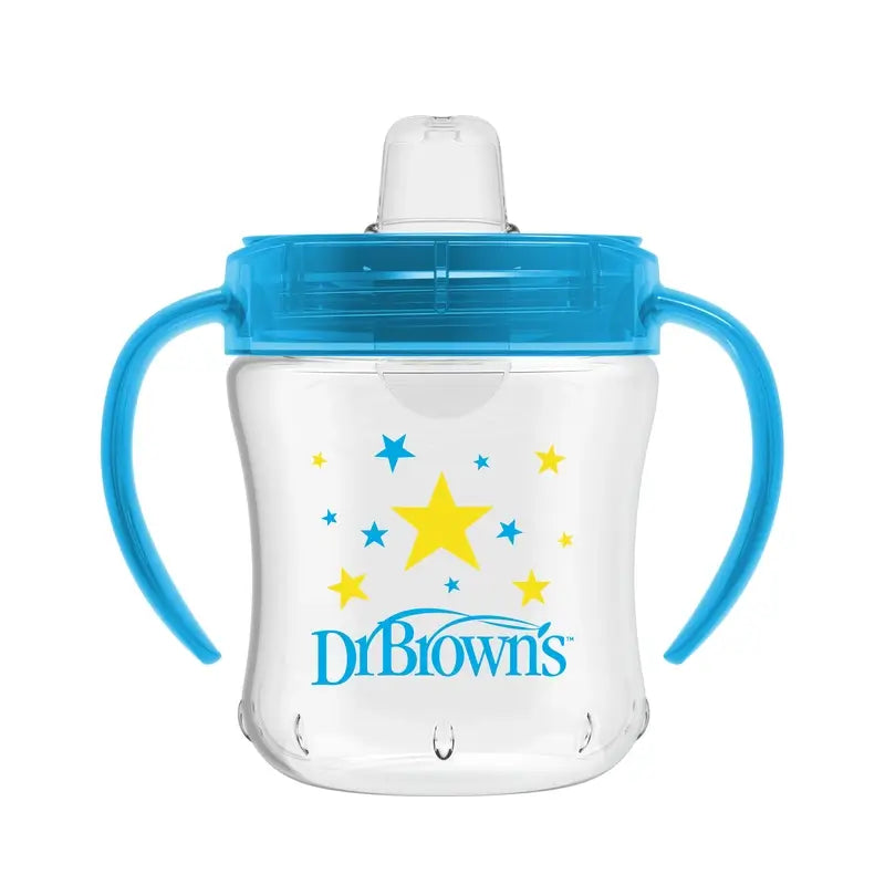 Brown's Soft Mouthpiece Transition Cup Blue Stars, 180 ml